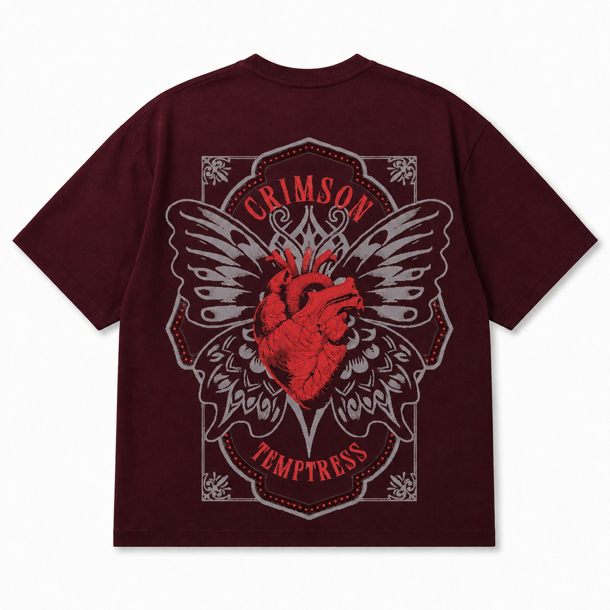 Crimson Temptress Oversized Tee